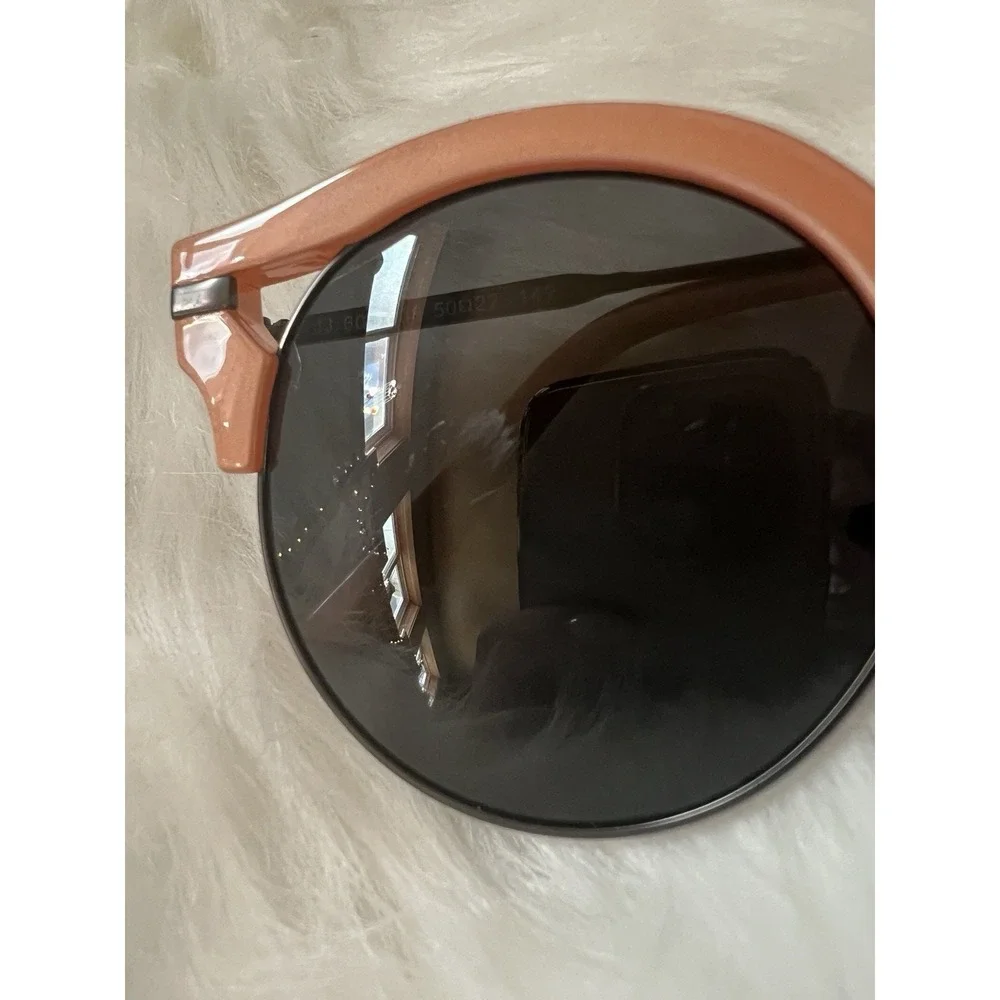 2 Pair Joes Jeans Round Sunglasses UV Protection‎ Satin Blush Gunmetal Grey NWT